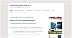 Desktop Screenshot of desinstallationspywarevirus.com
