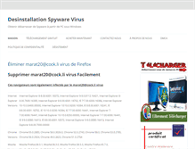 Tablet Screenshot of desinstallationspywarevirus.com